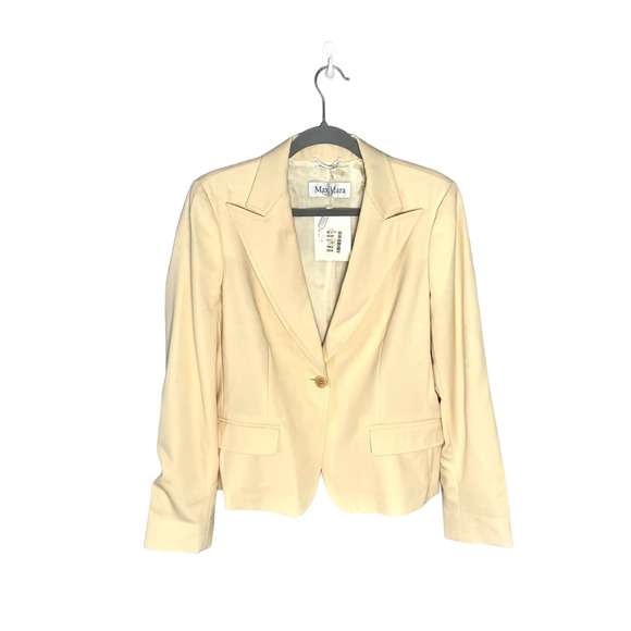 NWT MAXMARA VINTAGE Virgin Wool 90s Blazer - Picture 1 of 7